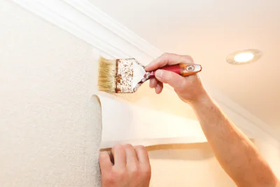 Pose de papier peint à la Gresle — revêtements muraux et toiles de verre